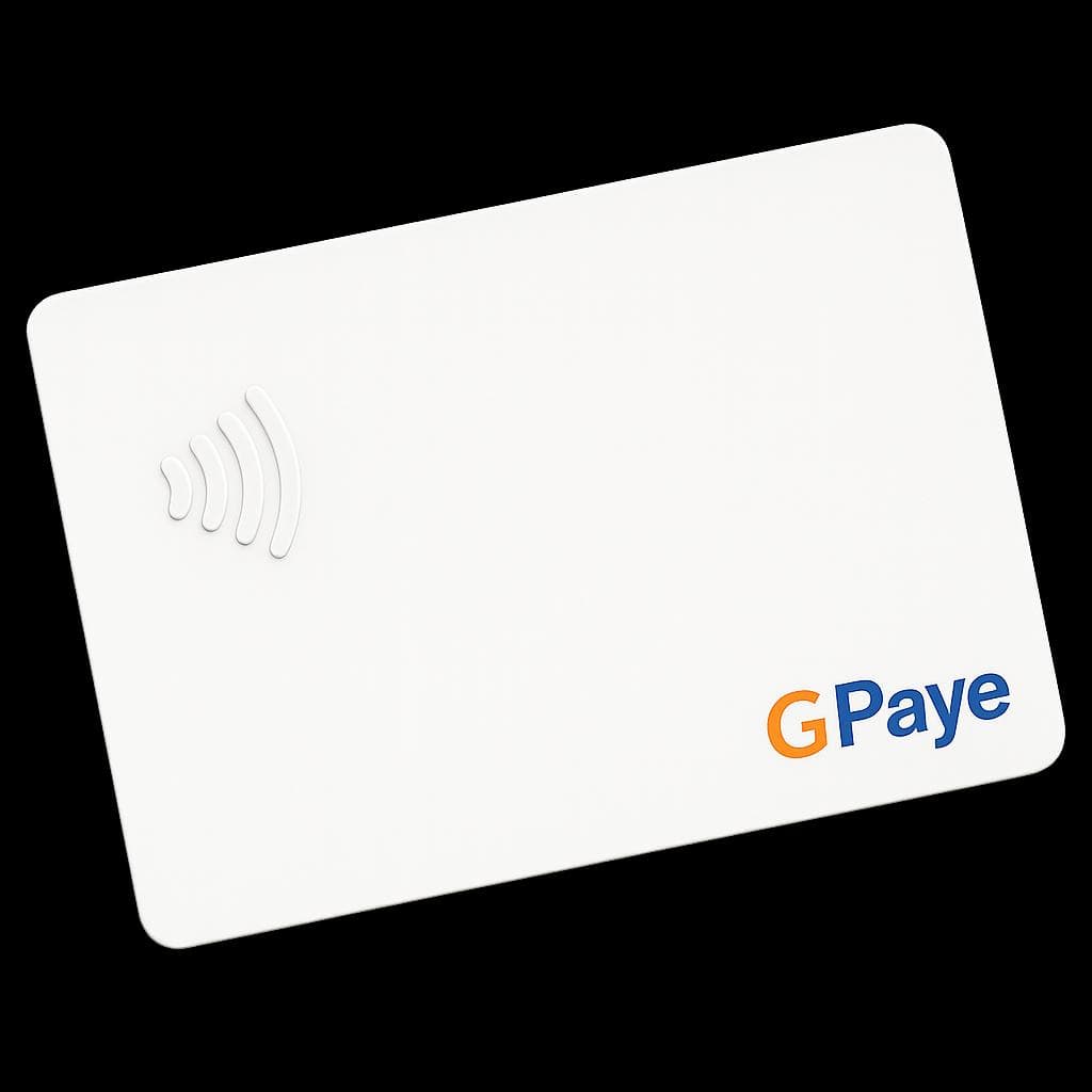 La carte GPaye associée au compte client