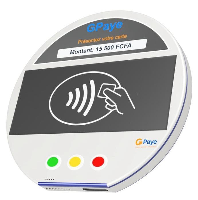 Terminal GPaye utilisé pour encaisser un paiement NFC